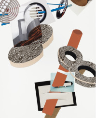 88, 2014 Collage on museum board