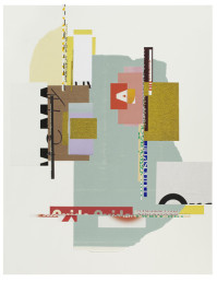 Her Diamonds..., 2013 Paper collage on museum board